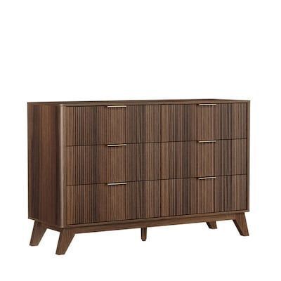 47 inch Double Row 6 Drawer Grid Chest Dresser