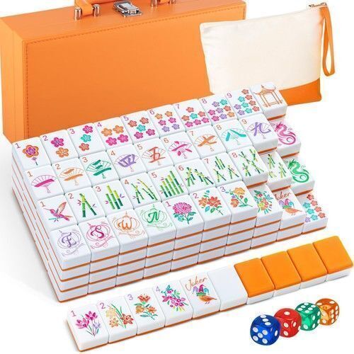 Soulchen 1.2 Inch Orange American Mahjong Set