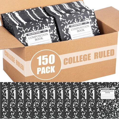 150 Pack A5 Composition Notebooks College Ruled