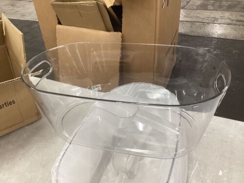 Plastic Ice Bucket, 2 Pack