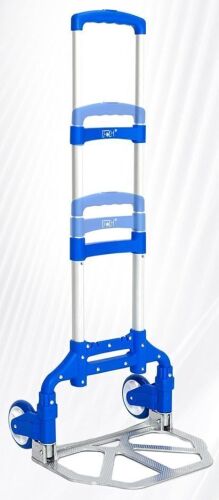 Aluminum Portable Folding Hand Truck, 155lb Capacity