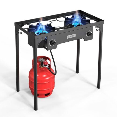 ROVSUN 2-Burner 150000 BTU Outdoor Camping Propane Stove