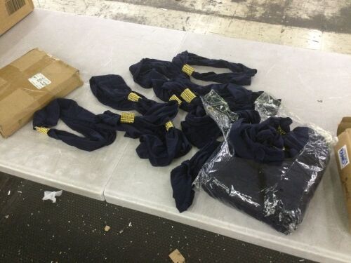Navy Blue Spandex Chair Sashes, 50pc