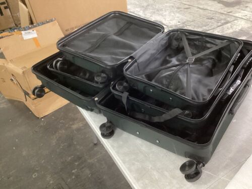 3 Piece Luggage Set - Large Damaged & Missing Wheel