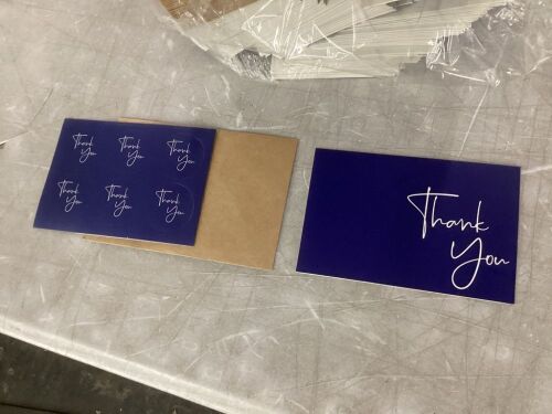 "Thank You" Cards with Envelopes & Stickers, 100ct