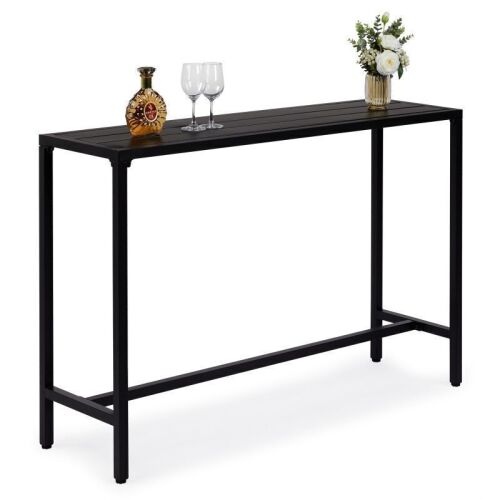 55" Outdoor Bar Table with Adjustable Feet