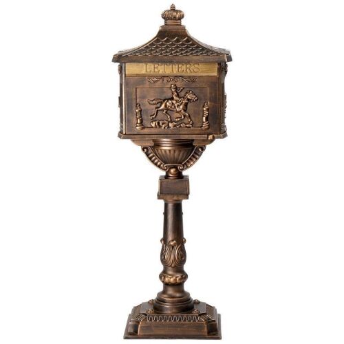 Cast Aluminum Mailbox with Post