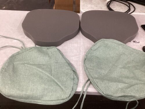 Set of 4 Seat Cushions and Covers