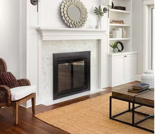 Pleasant Hearth Ascot Small Glass Fireplace Doors