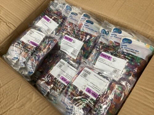 Case of (108) Translucent Pony Beads, 500pc