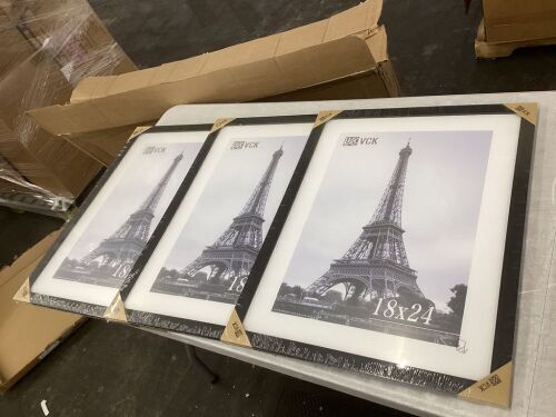 Lot of (3) 18 x 24 Picture Frames