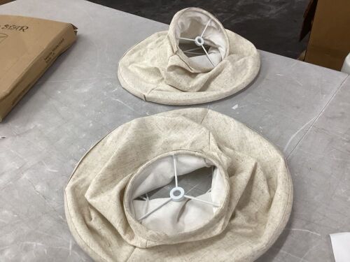 TOOTOO STAR Natural Linen Cone Barrel Lamp Shade Set of 2