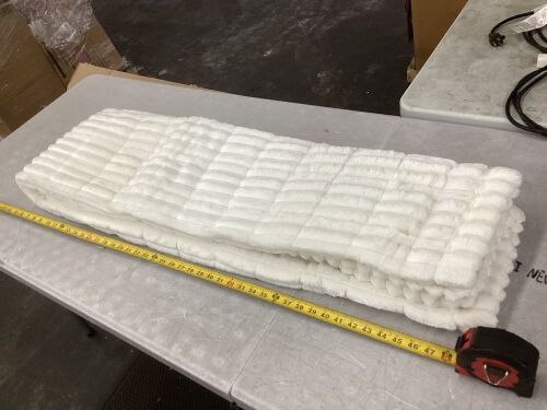 48" x 26" White Rug