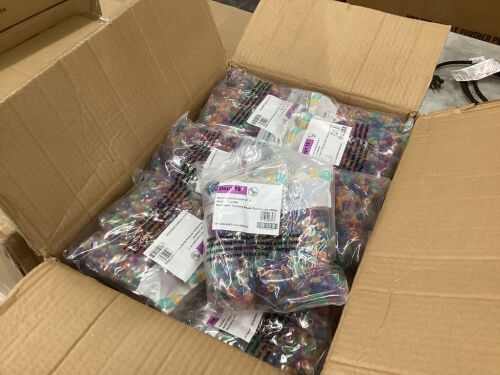 Case of (108) Translucent Pony Beads, 500pc