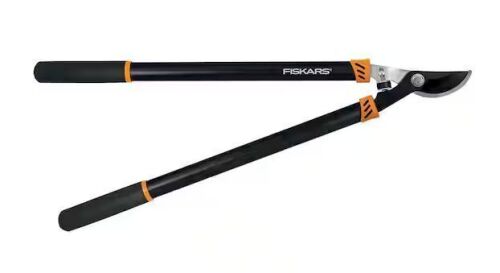 Fiskars 1-1/2 in. Cut Capacity Low-Friction Steel Blade, 28 in. Bypass Lopper with Non-Slip Handles