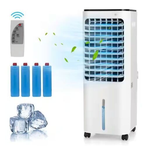4-in-1 340 CFM 3-Speed Portable Evaporative Air Cooler 12L Water Tank 4-Ice Boxes for 250 sq. ft.