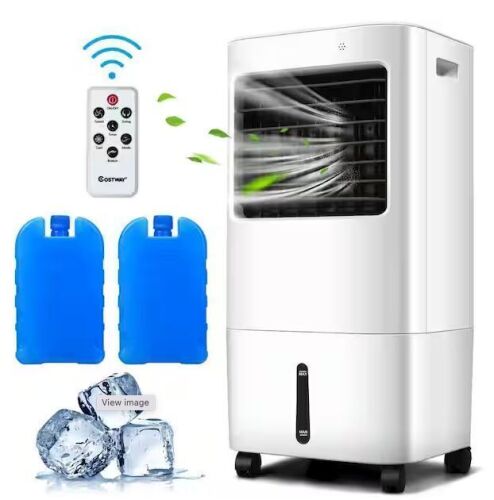 8,000 BTU Portable Air Conditioner Cools 300 Sq. Ft. with Humidifier and Remote Control in White