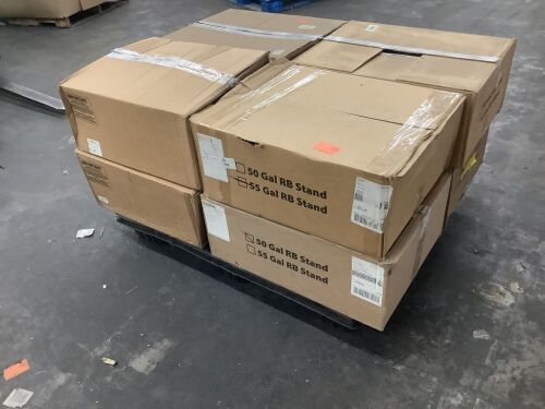 Lot of (8) Rain Barrel Stands