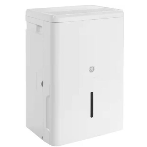 GE 35 pt. Dehumidifier with Smart Dry for Bedroom, Basement or Very Damp Rooms up to 3000 sq. ft. in White, ENERGY STAR