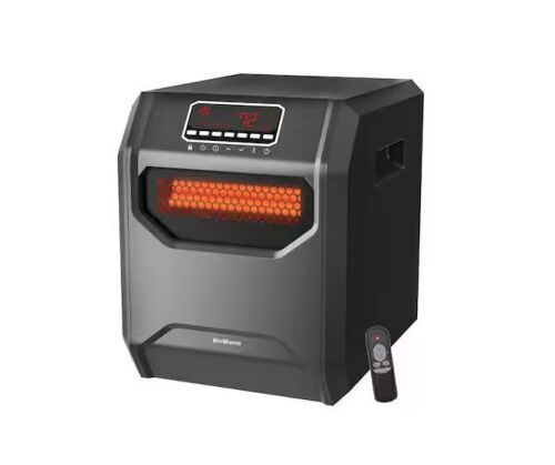 WeWarm Electric 6 Element Infrared Space Heater Black Plastic