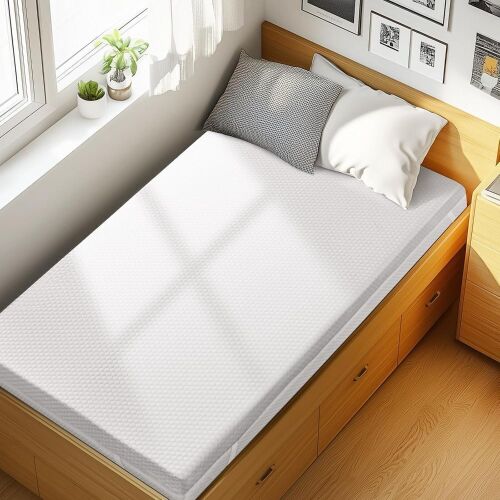 PERLECARE Twin XL 3 Inch Gel Memory Foam Mattress Topper