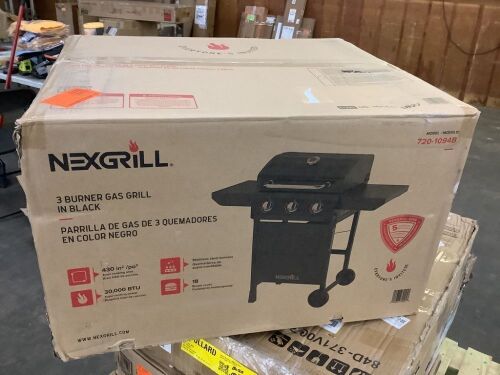 Nexgrill 3 Burner Liquid Propane Gas Grill in Black