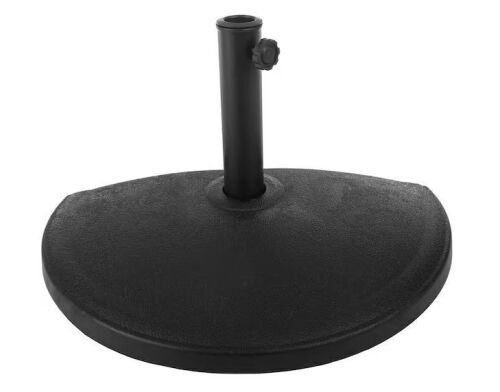 Pure Garden 32 lbs. Half Umbrella Base in Black