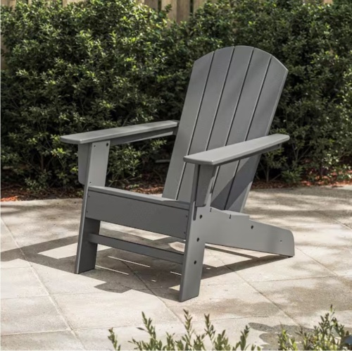 Polywood Seabrook Adirondack Chair in Slate Grey