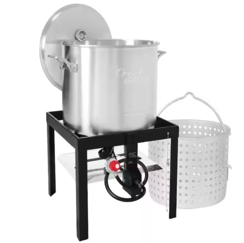 CreoleFeast 60 Qt. Seafood Boiling Kit with Strainer