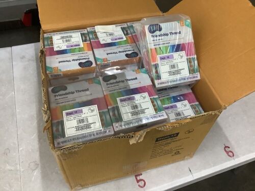 Case of (72) Hello Hobby Friendship Thread 36 Skeins Bright & Neon Colors