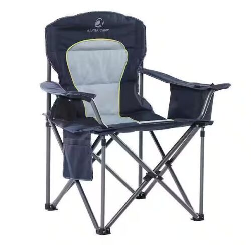 AlphaCamp Oversized Folding Camping Chair with Cooler Bag