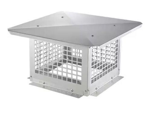 VEVOR 12 x 12 in. 304 Stainless Steel Fireplace Chimney Cover
