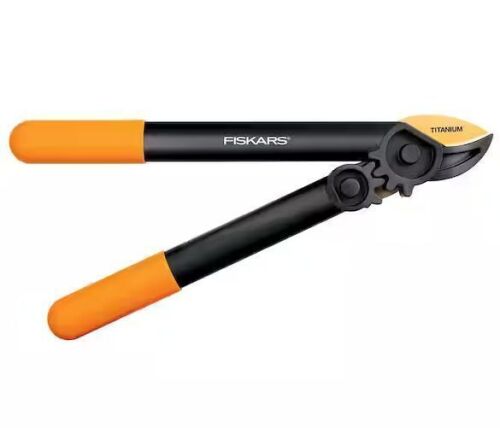 Lot of (4) Fiskars PowerGear Hybrid Pruner 15 in. Lopper Tool, 1-1/4 in. Cut Capacity, Titanium Steel Blade
