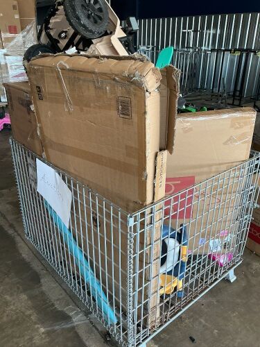 Salvage Bin, Items May Be broken Or Missing Pieces, Wire Bin Not Included, Be Prepared To Empty Bin
