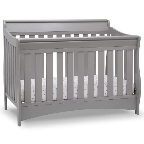 Delta Children Bentley S Series Deluxe 6-in-1 Convertible Crib, Grey - Lot 42