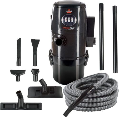 BISSELL Garage Pro Wall-Mounted Wet Dry Car Vacuum/Blower With Auto Tool Kit, 18P03 - Lot 65