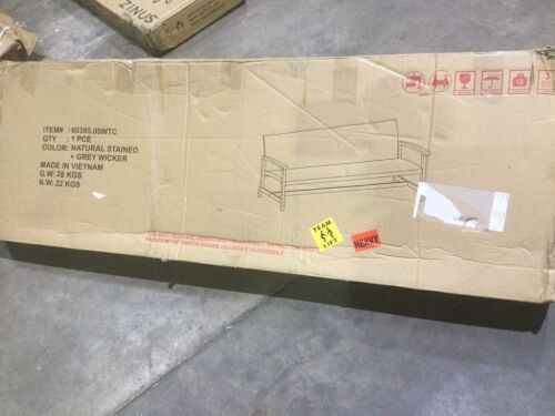 3 Seat Wicker Bench  - Lot 110