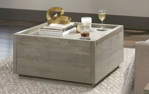 Sauder Manhattan Gate Coffee Table Distressed Gray - Lot 333