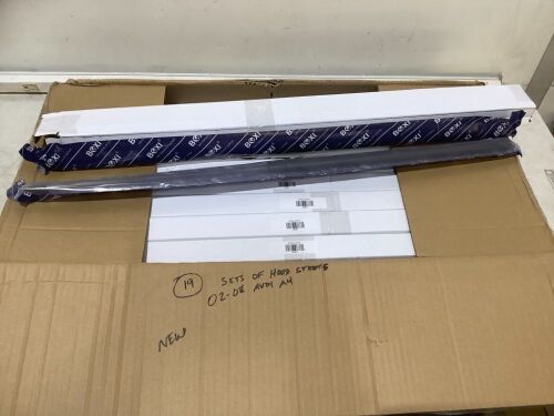 Lot of (19) Boxi 2pc Hood Struts for 02-08 Audi A4  - Lot 363
