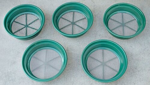 SE 5-Piece Set of Patented Stackable 13-¼” Sifting Pans - Lot 375