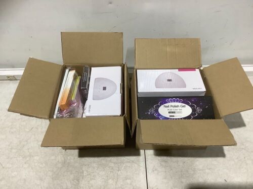Lot of (2) Nail Polish Kits with Nail Lamp  - Lot 589