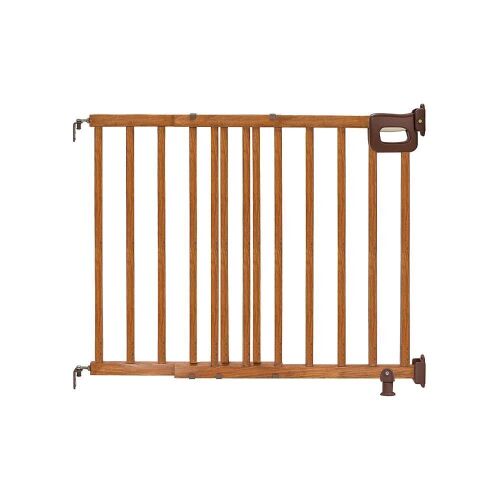 Summer Infant Deluxe Stairway Simple to Secure Wood Gate, 32” Tall Fits Openings up to 30” to 48” Wide  - Lot 605