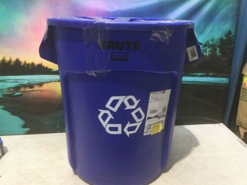 Rubbermaid Commercial Products Brute Heavy-Duty Round Recycling/Composting Bin, 20-Gallon - Lot 620