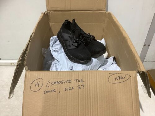 Lot of (14) Composite Toe Shoes, Size 37  - Lot 644