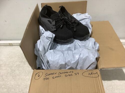 Lot of (6) Suadex Composite Toe Shoes, Size 37  - Lot 649