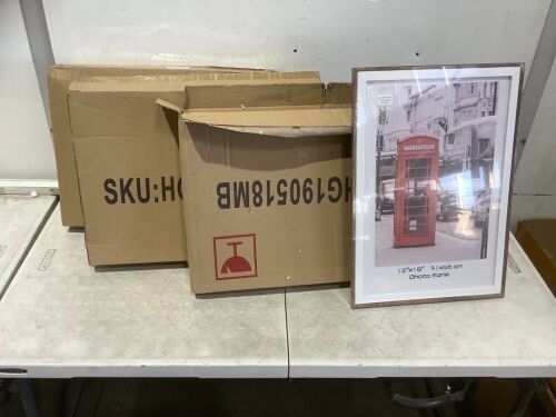 Lot of (4) 12" x 18" Photo Frames, 4 Pack - Lot 652