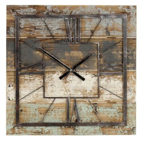 Aspire Home Accents Weston Square Wall Clock, 27.5" x 27.5" x 1.5"  - Lot 795