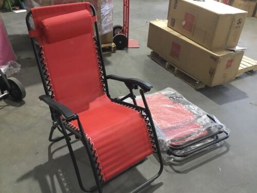 Set of 2 Zero Gravity Recliner Patio Chairs  - Lot 823