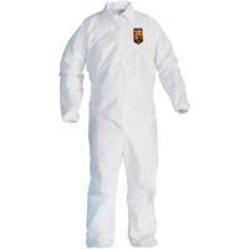 Kimberly-Clark Corporation KLEENGUARD A40 Zip-Front, Elastic Wrist Liquid & Particle Protection Coveralls, Size XL, 25 ct  - Lot 887