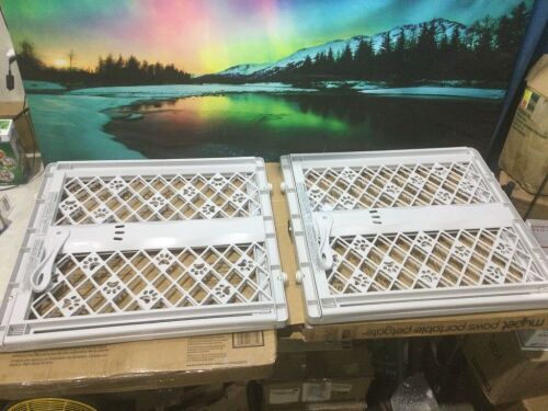 Lot of (2) MyPet Paws Portable Pet Gates - Lot 1190